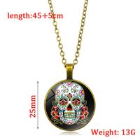 Simple Style Skull Alloy Plating Unisex Pendant Necklace 1 Piece main image 3