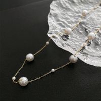 Fashion Round Copper Pearl Plating Necklace 1 Piece main image 1