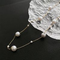 Fashion Round Copper Pearl Plating Necklace 1 Piece main image 6