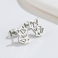 Simple Style Animal Titanium Steel Plating Ear Studs 1 Pair sku image 2