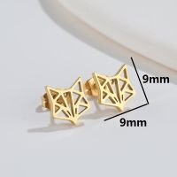 Simple Style Animal Titanium Steel Plating Ear Studs 1 Pair sku image 14