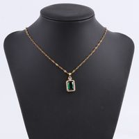 Fashion Cross Stainless Steel Plating Inlay Zircon Pendant Necklace 1 Piece sku image 17