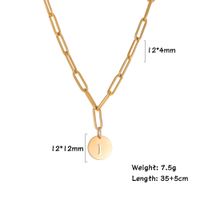 Fashion Letter Stainless Steel Plating Pendant Necklace 1 Piece sku image 7