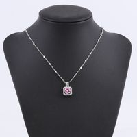 Fashion Cross Stainless Steel Plating Inlay Zircon Pendant Necklace 1 Piece sku image 3