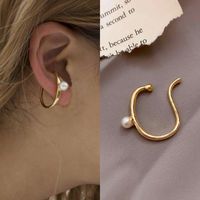 Fashion U Shape Copper Plating Zircon Women's Ear Studs 1 Piece sku image 3