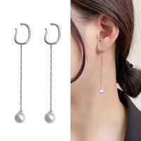 Mode Forme En U Le Cuivre Placage Zircon Femmes Boucles D'oreilles 1 Pièce sku image 21