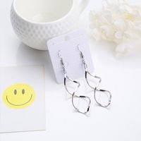 Fashion Solid Color Metal Plating Women's Drop Earrings 1 Pair main image 4
