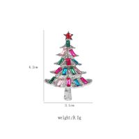 Fashion Christmas Tree Alloy Plating Rhinestones Unisex Brooches main image 4