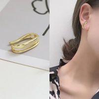 Fashion U Shape Copper Plating Zircon Women's Ear Studs 1 Piece sku image 12