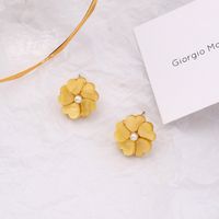 Fashion Flower Metal Plating Women's Drop Earrings 1 Pair sku image 29