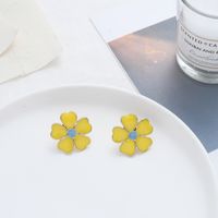 Fashion Flower Metal Plating Women's Drop Earrings 1 Pair sku image 3