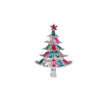 Fashion Christmas Tree Alloy Plating Rhinestones Unisex Brooches sku image 1