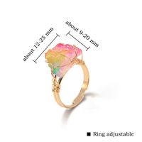 Mode Irregulär Kristall Ringe 1 Stück main image 2