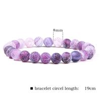 Fashion Solid Color Natural Stone Beaded Bracelets sku image 24