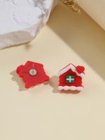 Sweet House Synthetic Resin Women's Ear Studs 1 Pair main image 5