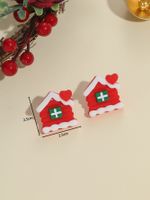 Sweet House Synthetic Resin Women's Ear Studs 1 Pair main image 2