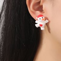 Cute Carrot Snowman Synthetic Resin Women's Ear Studs 1 Pair main image 7