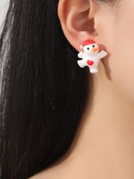 Cute Carrot Snowman Synthetic Resin Women's Ear Studs 1 Pair main image 4
