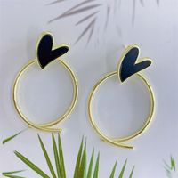Fashion Irregular Heart Shape Alloy Enamel Women's Drop Earrings 1 Pair main image 2