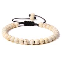 Ethnic Style Solid Color Natural Stone Beaded Bracelets sku image 3