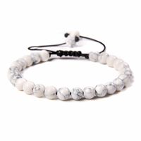 Ethnic Style Solid Color Natural Stone Beaded Bracelets sku image 2