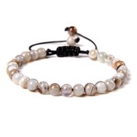 Ethnic Style Solid Color Natural Stone Beaded Bracelets sku image 14