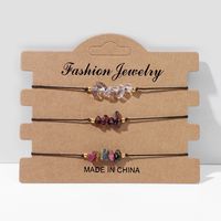 Fashion Irregular Gravel Bracelets 3 Pieces sku image 21