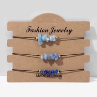 Fashion Irregular Gravel Bracelets 3 Pieces sku image 18