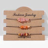 Fashion Irregular Gravel Bracelets 3 Pieces sku image 3