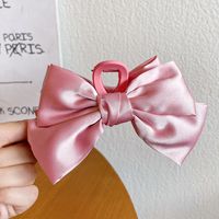 Vintage Style Bow Knot Alloy Cloth Hair Claws sku image 5
