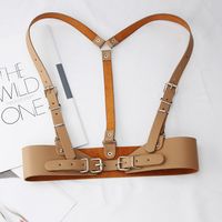 Simple Style Solid Color Pu Leather Women's Corset Belts 1 Piece main image 4