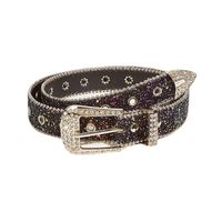 Fashion Sequins Pu Leather Alloy Inlay Rhinestones Women's Leather Belts 1 Piece main image 4