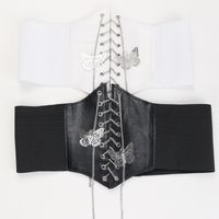 Elegant Butterfly Pu Leather Chain Women's Corset Belts 1 Piece main image 4