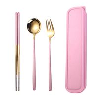 Fashion Solid Color Stainless Steel Tableware 1 Set sku image 16