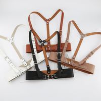 Simple Style Solid Color Pu Leather Women's Corset Belts 1 Piece main image 1