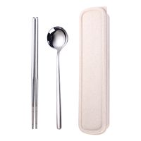 Fashion Solid Color Stainless Steel Tableware 1 Set sku image 1