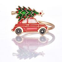 Christmas Casual Christmas Hat Letter Stainless Steel Napkin Ring 1 Piece sku image 26