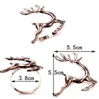 Christmas Casual Christmas Hat Letter Stainless Steel Napkin Ring 1 Piece sku image 2