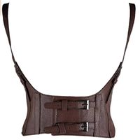 Cool Style Solid Color Pu Leather Alloy Women's Corset Belts 1 Piece sku image 2