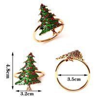 Christmas Casual Christmas Hat Letter Stainless Steel Napkin Ring 1 Piece sku image 23