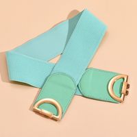 Simple Style Solid Color Pu Leather Alloy Plating Women's Corset Belts 1 Piece main image 3