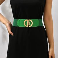 Simple Style Solid Color Pu Leather Alloy Plating Women's Corset Belts 1 Piece main image 2