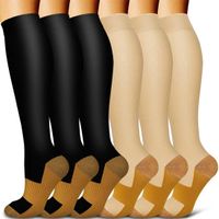 Unisex Sports Color Block Nylon Jacquard Over The Knee Socks main image 1