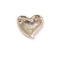 Retro Heart Shape Alloy Rhinestone Unisex Brooches main image 4