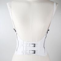 Cool Style Solid Color Pu Leather Alloy Women's Corset Belts 1 Piece sku image 3