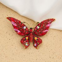 Fashion Butterfly Alloy Inlay Rhinestones Women's Brooches main image 4