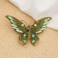 Fashion Butterfly Alloy Inlay Rhinestones Women's Brooches sku image 6