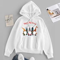 Vintage Style Letter Dwarf Polyester Hooded Long Sleeve Regular Sleeve Printing Pocket Hoodie main image 2