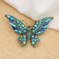 Mode Papillon Alliage Incruster Strass Femmes Broches main image 2