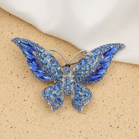 Fashion Butterfly Alloy Inlay Rhinestones Women's Brooches sku image 1